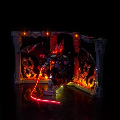 إضاءة LED متوافقة مع Lego 10367 Balrog Book Nook، مجموعة إضاءة متوافقة مع Lego Icons 10367، غير متضمنة مجموعة النماذج فقط الأضواء in Saudi Arabia