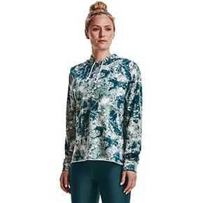 Under Armour Rival Terry Print Crew (Pace Pink-White, Large) in Kuwait