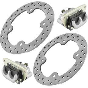 Caltric Front Left and Right Brake Caliper with Disc Compatible with Polaris RZR S 800 / RZR 800 2010-2014 in Kuwait