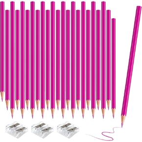 36 قطعة من أقلام الرصاص الملونة باللون الأحمر، مجموعة أقلام رصاص فنية خشبية احترافية تم شحذها مسبقًا للفنانين | لوازم رسم ممتازة للرسم (أحمر) in Kuwait