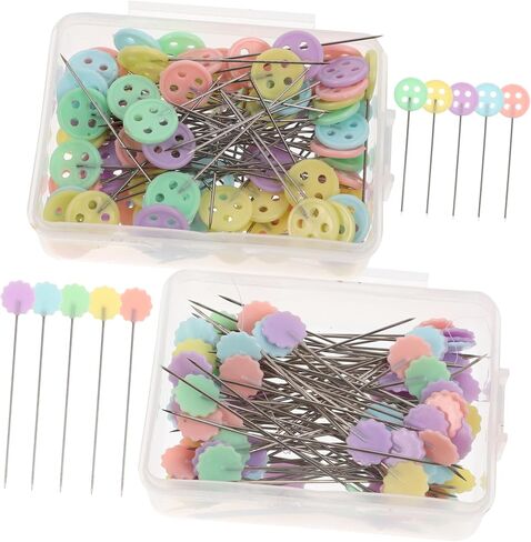 Angoily 200Pcs Flat Head Sewing Pins Set for Quilting Practical Dressmaking Pins for Women for Crafting and Patchwork Projects in Saudi Arabia