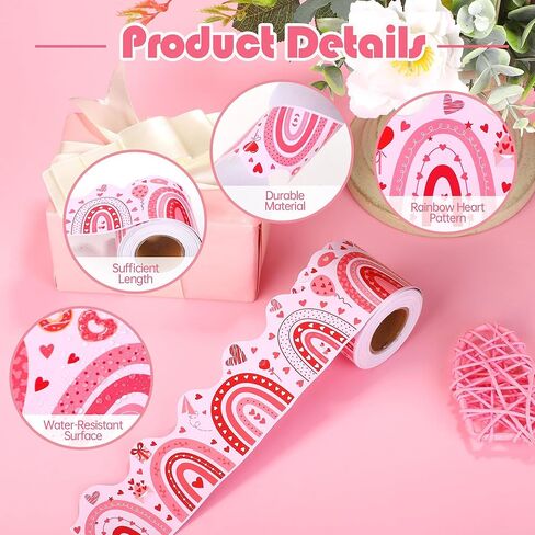 Aodaer 3 Rolls 98.4 FT Sky Sky Cloud Bulletin Board Borders Trims Scalloped Scalloped Scalloped Scrall على شكل سحابة على شكل فصول دراسية مدفوقة على الحدود in Kuwait