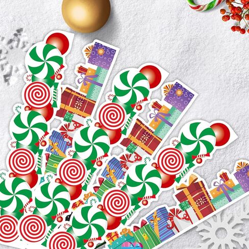 80PCS Christmas Bulletin Board Border,Snowflake Snowman Christmas Bulletin Board Decorations for School Classroom Blackboard Office Home Xmas Party Supplies White Elephant Gifts in Kuwait