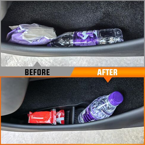 4 Pcs Door Side Storage Box Organizer Trays for New Tesla Model Y Juniper Accessories 2025 2026 Front & Rear TPE Door Pocket Liner Protector with Anti-Slip Design in Saudi Arabia