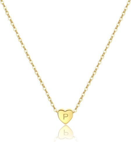 Tiny Gold Heart Choker Necklace,Dainty Cute Initial Heart Pendant Necklace,Rose Necklace,Layered Heart Necklaces for Women,Christmas Gift in Saudi Arabia