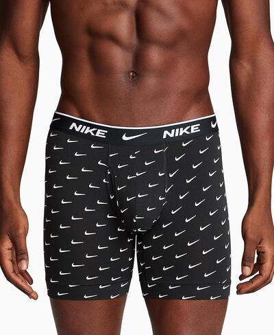 Nike Essential Cotton Stretch Boxer Brief, Dri-FIT 3Pk, Black/Volt /Team Orange/Game Royal, Small in Saudi Arabia