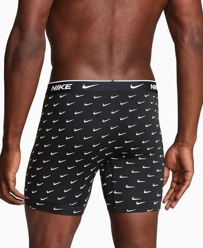 Nike Essential Cotton Stretch Boxer Brief, Dri-FIT 3Pk, Black/Volt /Team Orange/Game Royal, Small in Saudi Arabia