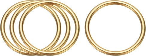 uxcell 4 Pcs Metal Hoops for Crafts, 4 Inch Dream Catcher Rings Floral Macrame Hoop for Wedding Wreath Decor Wall Hanging DIY Crafts Supplies, Gold in Saudi Arabia