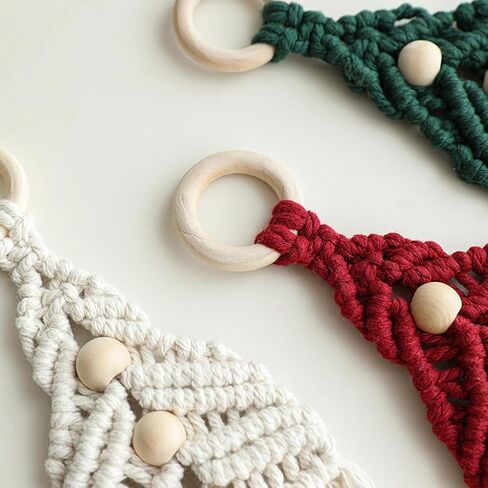مجموعة Macrame للمبتدئين مع دروس فيديو خطوة بخطوة DIY مجموعة أدوات يدوية للتعليق على الحائط لشجرة عيد الميلاد للبالغين والأطفال والعائلة والعطلات والنشاط الإبداعي لديكور المنزل بوهو فكرة هدية فريدة (أ) in Kuwait