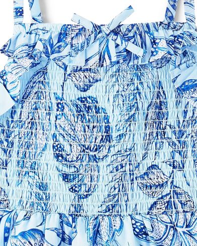 The Children's Place Baby Girls' Short Sleeve Dressy Special Occasion Dresses, Madalyn Floral Cold Shoulder, Large in Kuwait