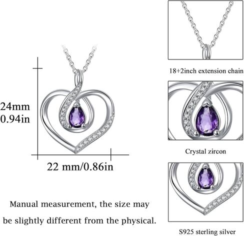 Daughter Necklace from Dad Mom Grandmother 925 Sterling Silver Rose Flower Forever Love Heart Pendant Necklace Embellished with Crystals from Austria Crystal Jewelry Daughter Gifts in Saudi Arabia