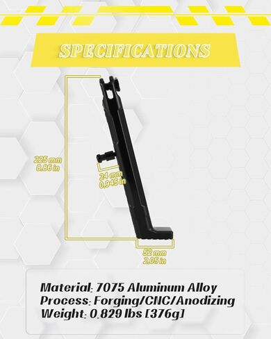 SX500 Kickstand 7075 Aluminum Foot Side Stand for Razor SX500 Dirt Rocket, Knight Black in Saudi Arabia