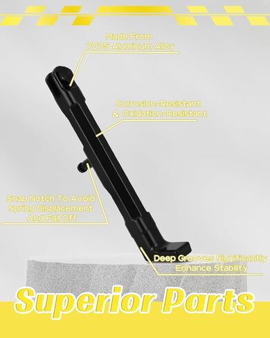 SX500 Kickstand 7075 Aluminum Foot Side Stand for Razor SX500 Dirt Rocket, Knight Black in Saudi Arabia