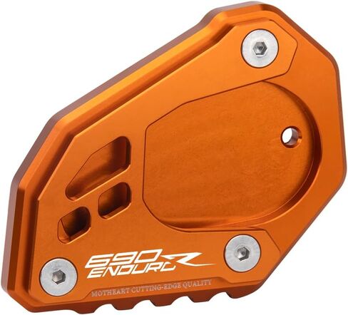 لوحة قدم مسند للدراجة النارية لـ 690ENDURO R 2019-2024 حامل جانبي وسادة مضادة للانزلاق شديدة التحمل وخفيفة الوزن من الألومنيوم 690 إندورو r (أسود وبرتقالي) in Kuwait