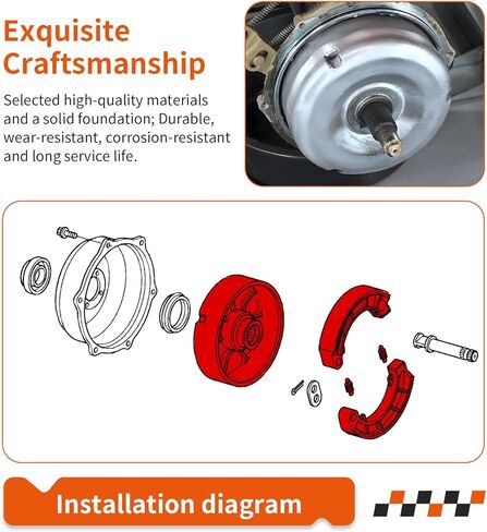 محور طبلة الفرامل الخلفية والأحذية لهوندا فورمان 350 400 450 TRX350 TRX400 TRX450 1995-2007 43620-HN5-M00 in Saudi Arabia