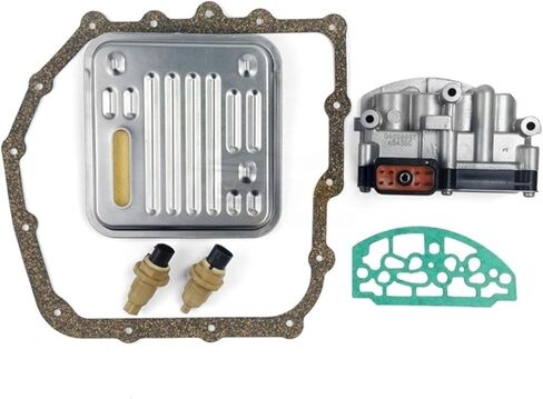A604 41TE Transmission Shift Solenoid Pack Block Speed Sensors Filter Compatible for Dodge Compatible for Chrysler 5140429AA 5015646AC 5015646B in Saudi Arabia