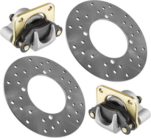 Caltric Rear Brake Caliper and Disc Compatible with Polaris RZR 800 EFI 2008 2009 2010 2011 2012 2013 2014 in Saudi Arabia