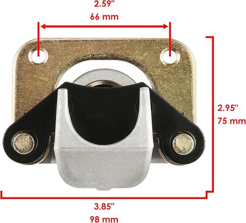 Caltric Rear Brake Caliper and Disc Compatible with Polaris RZR 800 EFI 2008 2009 2010 2011 2012 2013 2014 in Saudi Arabia