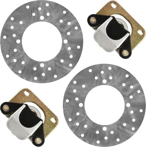 Caltric Rear Brake Caliper and Disc Compatible with Polaris RZR 800 EFI 2008 2009 2010 2011 2012 2013 2014 in Saudi Arabia
