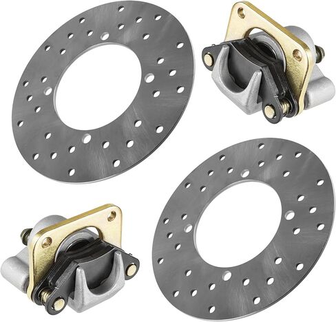 Caltric Rear Brake Caliper and Disc Compatible with Polaris RZR 800 EFI 2008 2009 2010 2011 2012 2013 2014 in Saudi Arabia