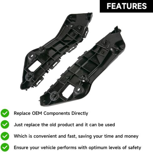 زوج واحد من دعامة المصد الأمامي للجانب الأيسر والأيمن - متوافق مع Toyota RAV4 2.5L L4 - كهربائي/غاز، 2.5L L4 - غاز 2016-2018 - استبدال الجزء 52535-0R080، 52536-0R060 in Kuwait