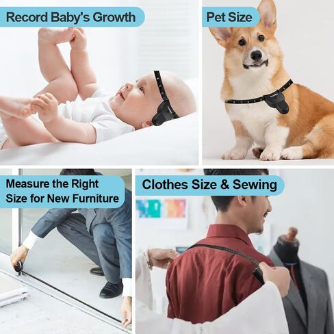 Tape Measure 3+1 Pack Body Measuring Tape 60inch (150cm), Lock Pin and Push-Button Retract, Ergonomic and Portable Design, Accurate Measuring Tape for Body Measurement and Weight Loss White in Saudi Arabia