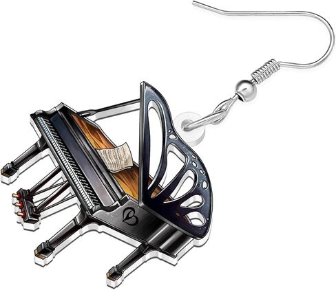 Acrylic Cute Piano Earrings Dangle Drop Musical Instrument Jewelry Music Gifts for Women Girls Kids Charms Party Favors in Kuwait