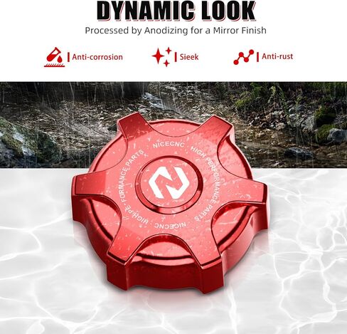 NICECNC Gas Fuel Cap Aluminum Alloy Compatible with Can Am Maverick X3 4x4 Turbo DPS 2018 2019 2020, Maverick X3 4x4 XMR/XRC Turbo DPS 2018 2019 2020 2021, Maverick X3 Max R 4x4 Turbo DPS 2017-2019 in Saudi Arabia