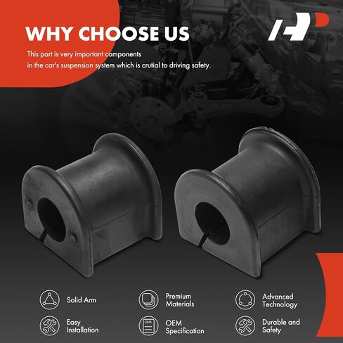 A-Premium 2 x Front or Rear Sway Bar Bushing Kit, Compatible with Toyota 4Runner 1996-2002/2006-2009, Supra 1997-1998, Tercel 1997-1998 & Lexus GX470 2006-2009 in Saudi Arabia