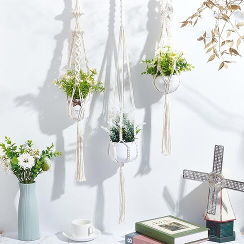 freebloss 3 مجموعات macrame مصنع شماعات عدة macrame الجدار شنقا عدة macrame مصنع الشماعات داخلي شنقا زارع سلة macrame كيت للمبتدئين مع فيديو تعليمي in Saudi Arabia