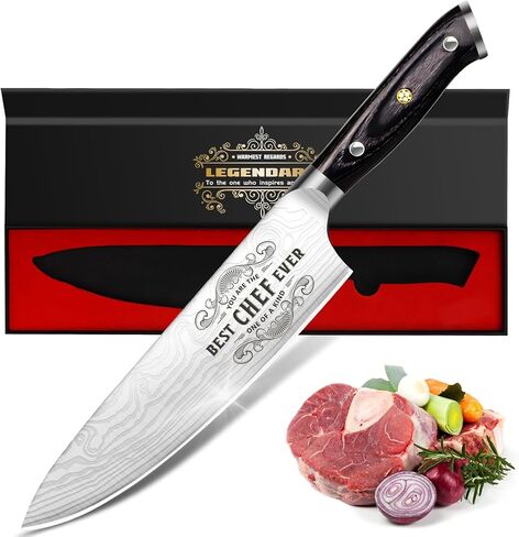 Gifts for Men Women Chef Christmas, 8 inch Professional Kitchen Knife Gift Set, German High Carbon Stainless Steel Chef's Knife, Birthday Gifts for Men, Father day Chef Gifts in Saudi Arabia