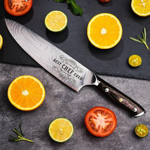 Gifts for Men Women Chef Christmas, 8 inch Professional Kitchen Knife Gift Set, German High Carbon Stainless Steel Chef's Knife, Birthday Gifts for Men, Father day Chef Gifts in Saudi Arabia