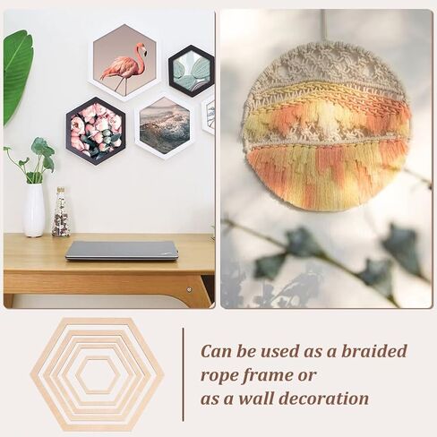 BENECREAT 7 Sizes Wooden Cloud Outline, Cloud Macrame Frame Wood Hoop Rings Macrame Art Frame Weaving Macrame for DIY Craft Making Home Wall Hanging Wreath Decoration, 3.5mm Thick in Saudi Arabia