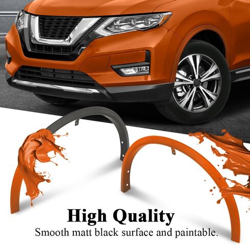 CHEDA Fender Flares Set Front 2Pcs Textured Compatible with Nissan Rogue 2014 2015 2016 2017 2018 2019 2020 in Saudi Arabia