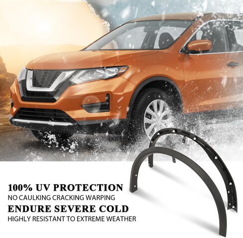 CHEDA Fender Flares Set Front 2Pcs Textured Compatible with Nissan Rogue 2014 2015 2016 2017 2018 2019 2020 in Saudi Arabia