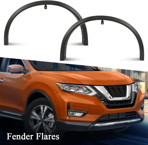 CHEDA Fender Flares Set Front 2Pcs Textured Compatible with Nissan Rogue 2014 2015 2016 2017 2018 2019 2020 in Saudi Arabia