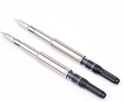 2PCS Jinhao 10 Fountain Pen Nib Section Set for Replacement, Iridium Stainless Fine Nib with 5.5mm Diameter Ink Converter Set in Saudi Arabia