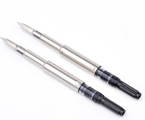 2PCS Jinhao 10 Fountain Pen Nib Section Set for Replacement, Iridium Stainless Fine Nib with 5.5mm Diameter Ink Converter Set in Saudi Arabia