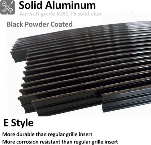 Front Black Main Upper Lower Bumper Billet Grille Combo Compatible with 1999 2000 2001 2002 2003 Ford F150 Lightning Grill Insert in Saudi Arabia
