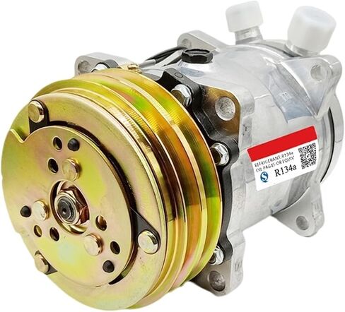 مكيف الهواء ضاغط مكيف الهواء، متوافق مع Sanden 508 SD508 5h14، جرار حفارة شاحنة ثقيلة 12V / 24V 2 Groove V Blet Pulley (12V R12) in Saudi Arabia