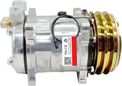 مكيف الهواء ضاغط مكيف الهواء، متوافق مع Sanden 508 SD508 5h14، جرار حفارة شاحنة ثقيلة 12V / 24V 2 Groove V Blet Pulley (12V R12) in Saudi Arabia