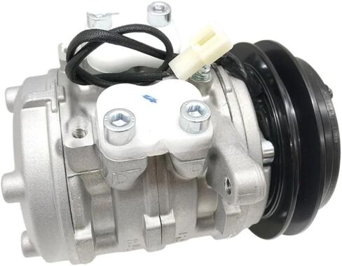 ضاغط تيار متردد 10P08E - متوافق مع جرار Kubota M8200 M9000 U35-S2 DT-HSTC - نوع 12V PV1 - يستبدل OEM 4472007443 447200-7443 - مضخة تكييف هواء شديدة التحمل in Kuwait