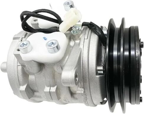 ضاغط تيار متردد 10P08E - متوافق مع جرار Kubota M8200 M9000 U35-S2 DT-HSTC - نوع 12V PV1 - يستبدل OEM 4472007443 447200-7443 - مضخة تكييف هواء شديدة التحمل in Kuwait