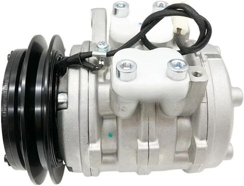 ضاغط تيار متردد 10P08E - متوافق مع جرار Kubota M8200 M9000 U35-S2 DT-HSTC - نوع 12V PV1 - يستبدل OEM 4472007443 447200-7443 - مضخة تكييف هواء شديدة التحمل in Kuwait