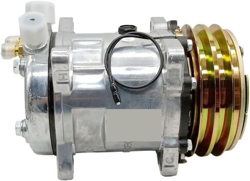 Ac air conditioning conditioner compressor 2 Grooves 12V / 24v Tractor Excavator Heavy Duty Truck Compatible With sd508 sanden 508(12V R134a) in Saudi Arabia