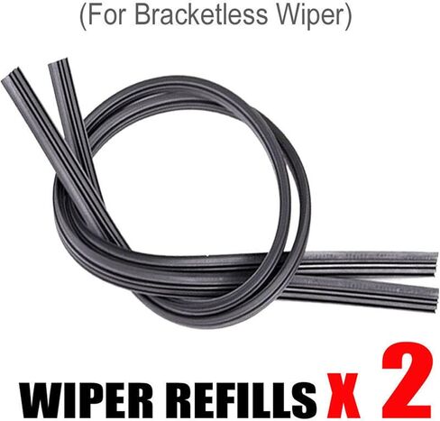 Cars Wiper Strip,2pcs Boneless Frameless Rubber Car Wiper Refill Strips Windscreen 26'' Windshield Car Accessories in Saudi Arabia