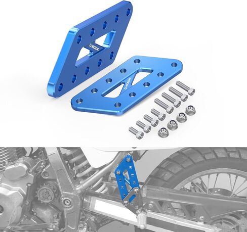 NICECNC Black Passenger Foot Peg Relocation Brackets Aluminum Compatible with Suzuki DR650 1996-2024 in Saudi Arabia