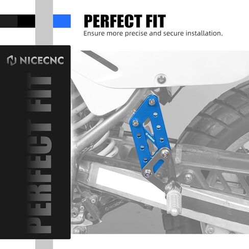 NICECNC Black Passenger Foot Peg Relocation Brackets Aluminum Compatible with Suzuki DR650 1996-2024 in Saudi Arabia