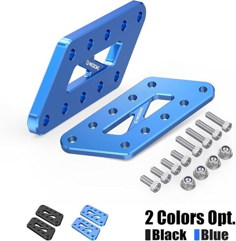 NICECNC Black Passenger Foot Peg Relocation Brackets Aluminum Compatible with Suzuki DR650 1996-2024 in Saudi Arabia