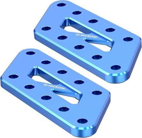 NICECNC Black Passenger Foot Peg Relocation Brackets Aluminum Compatible with Suzuki DR650 1996-2024 in Saudi Arabia